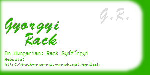 gyorgyi rack business card